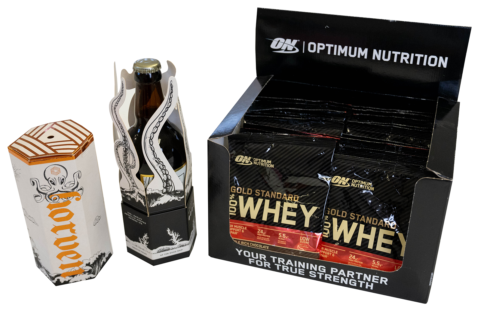 Promotional retail display packaging bundle