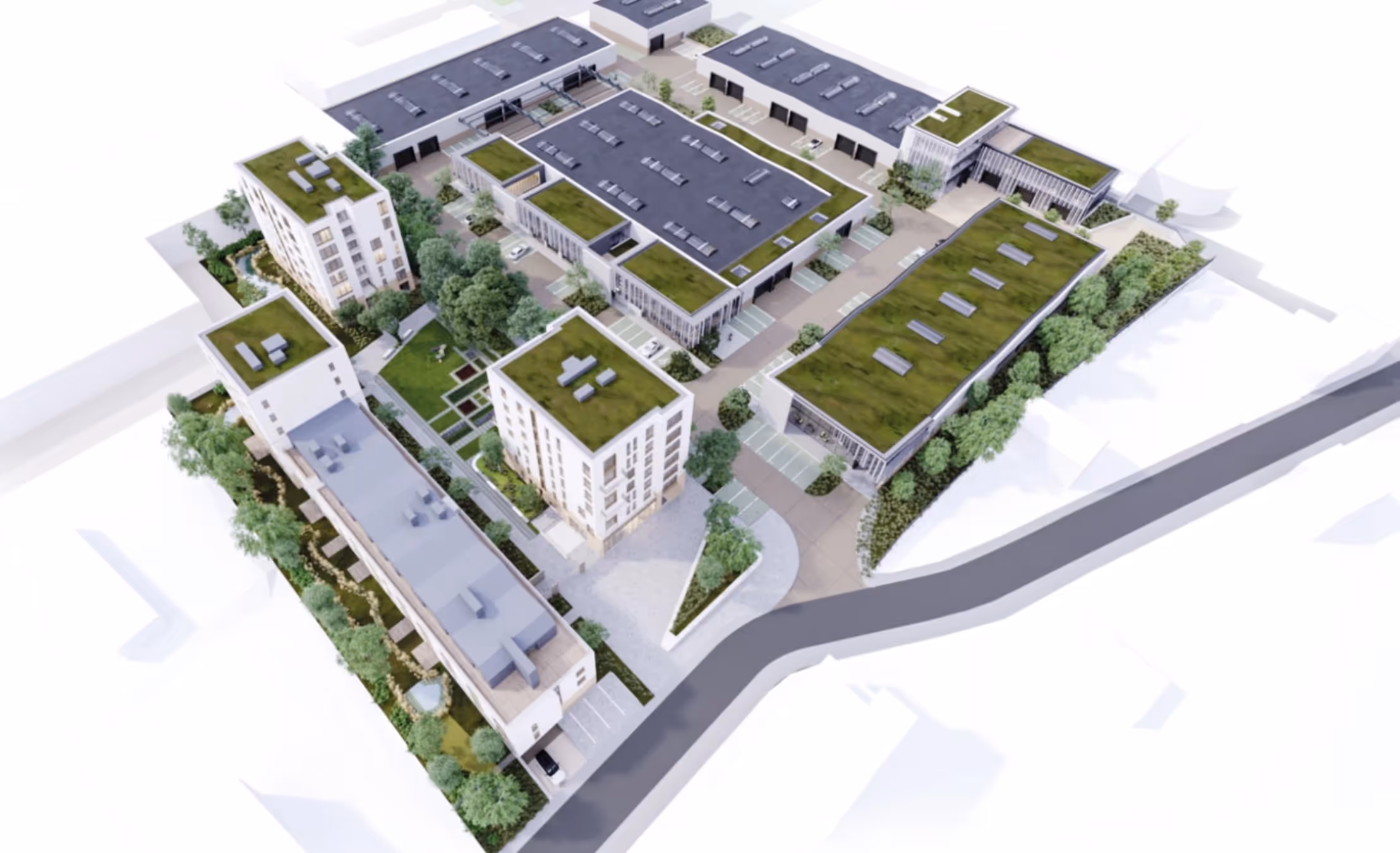 NorthCity: nieuwe kmo-ruimten en sociale huisvesting in Haren