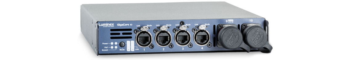 Luminex GigaCore 10 Gigabit Ethernet switch for show networks