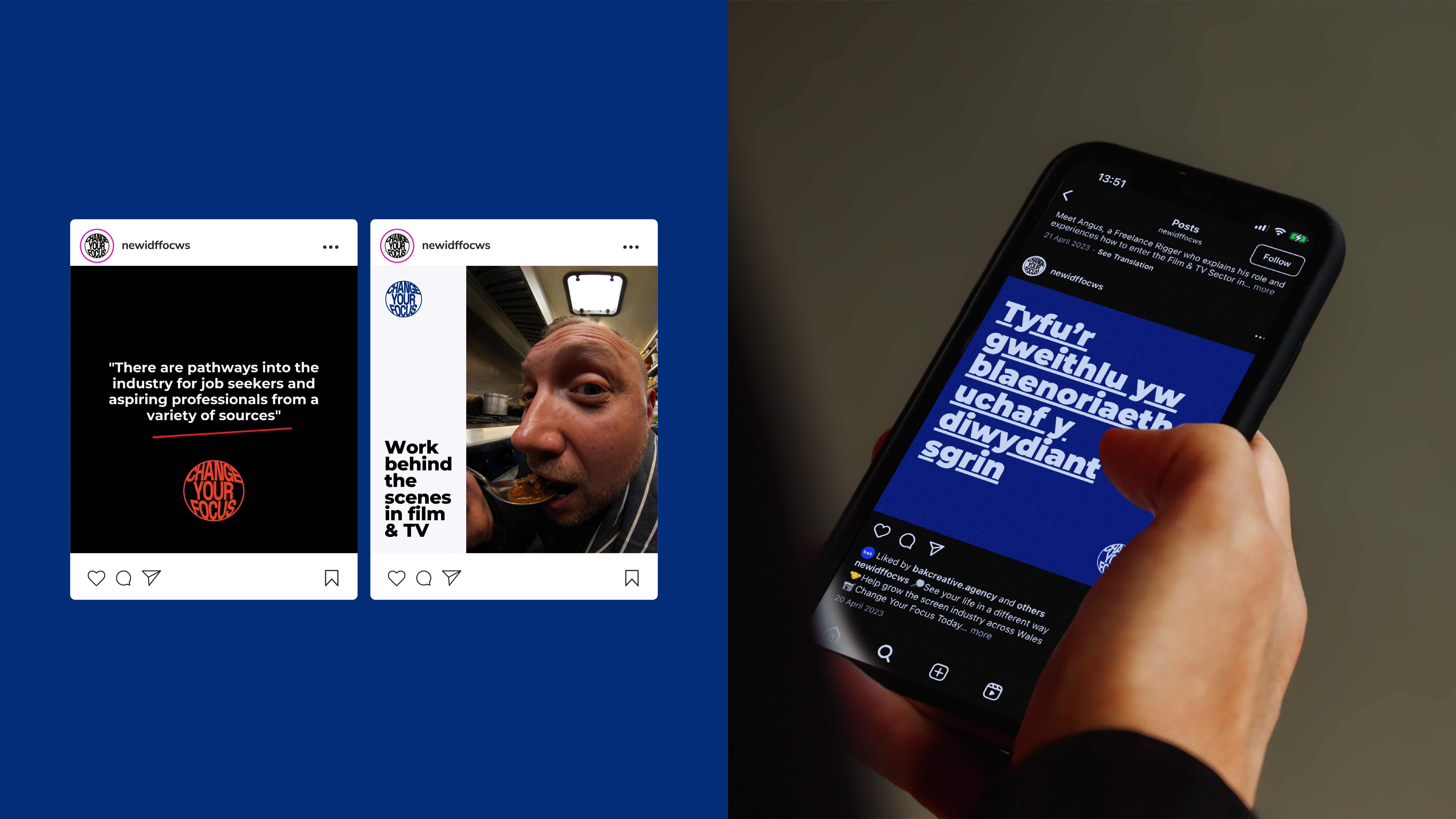 Social Media post design for Change Your Focus