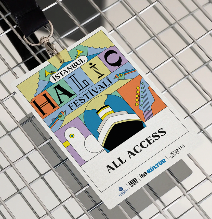 Name tag design for Istanbul Haliç Festival