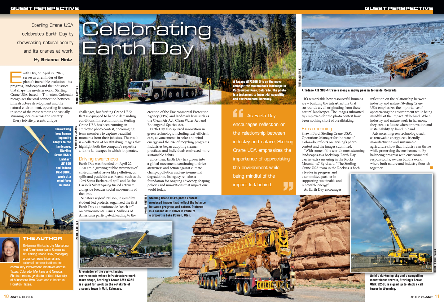 Sterling Crane USA Featured in the April 2025 Issue of American Cranes & Transport Magazine