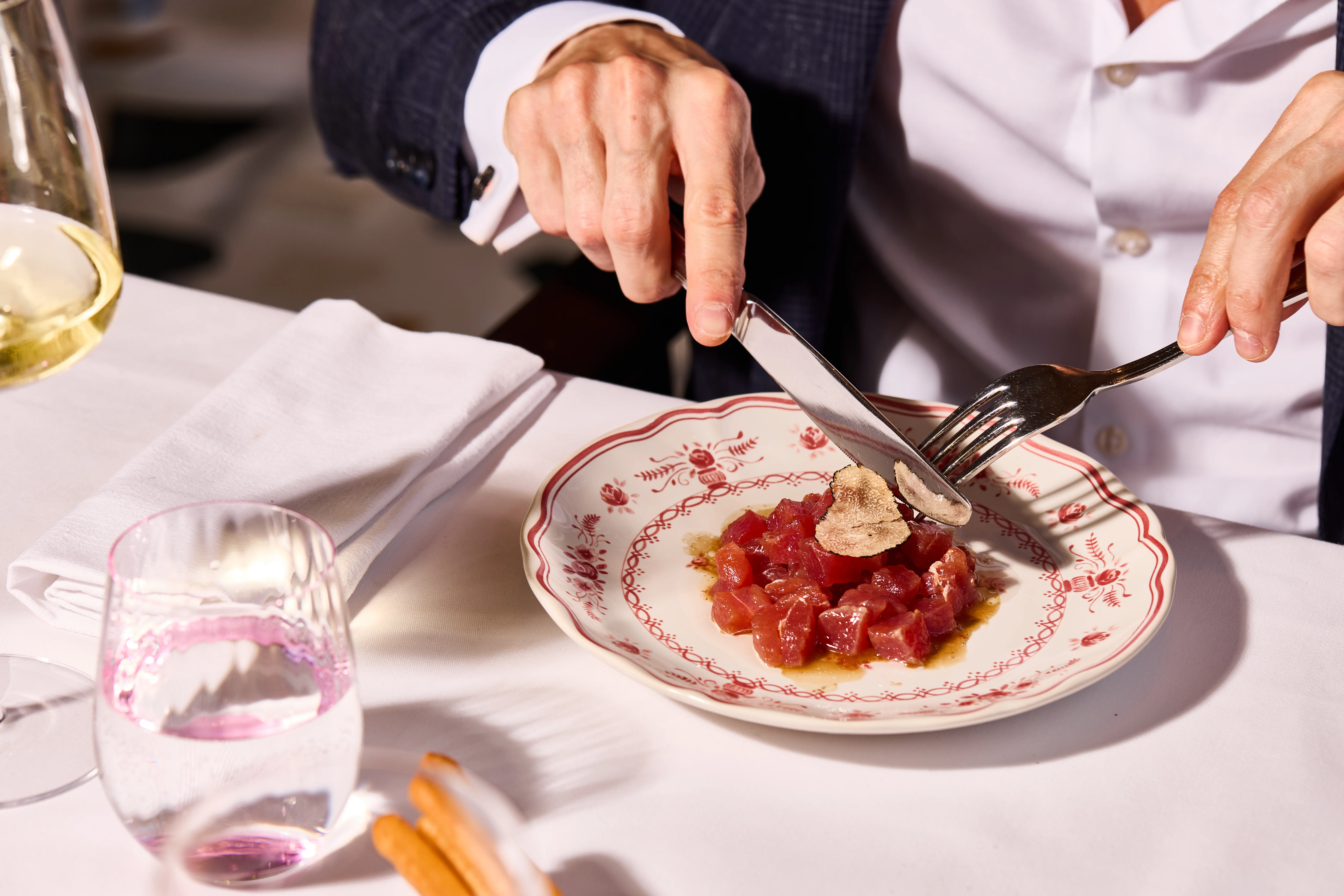 Tuna tartare at ALBA, Italian restaurant in Knightsbridge