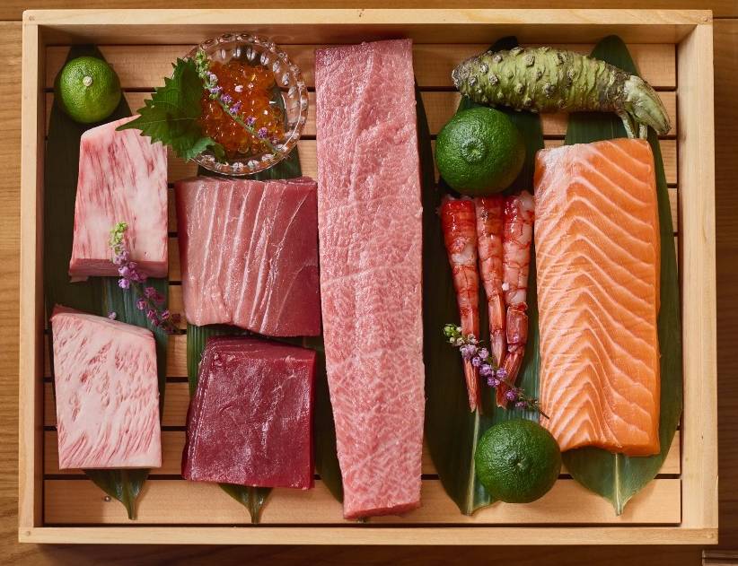 Japanese omakase counter at Alba London
