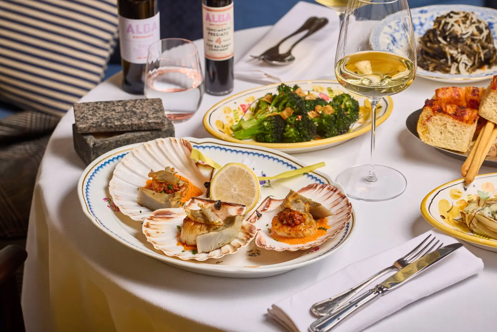 Scallops in the shell