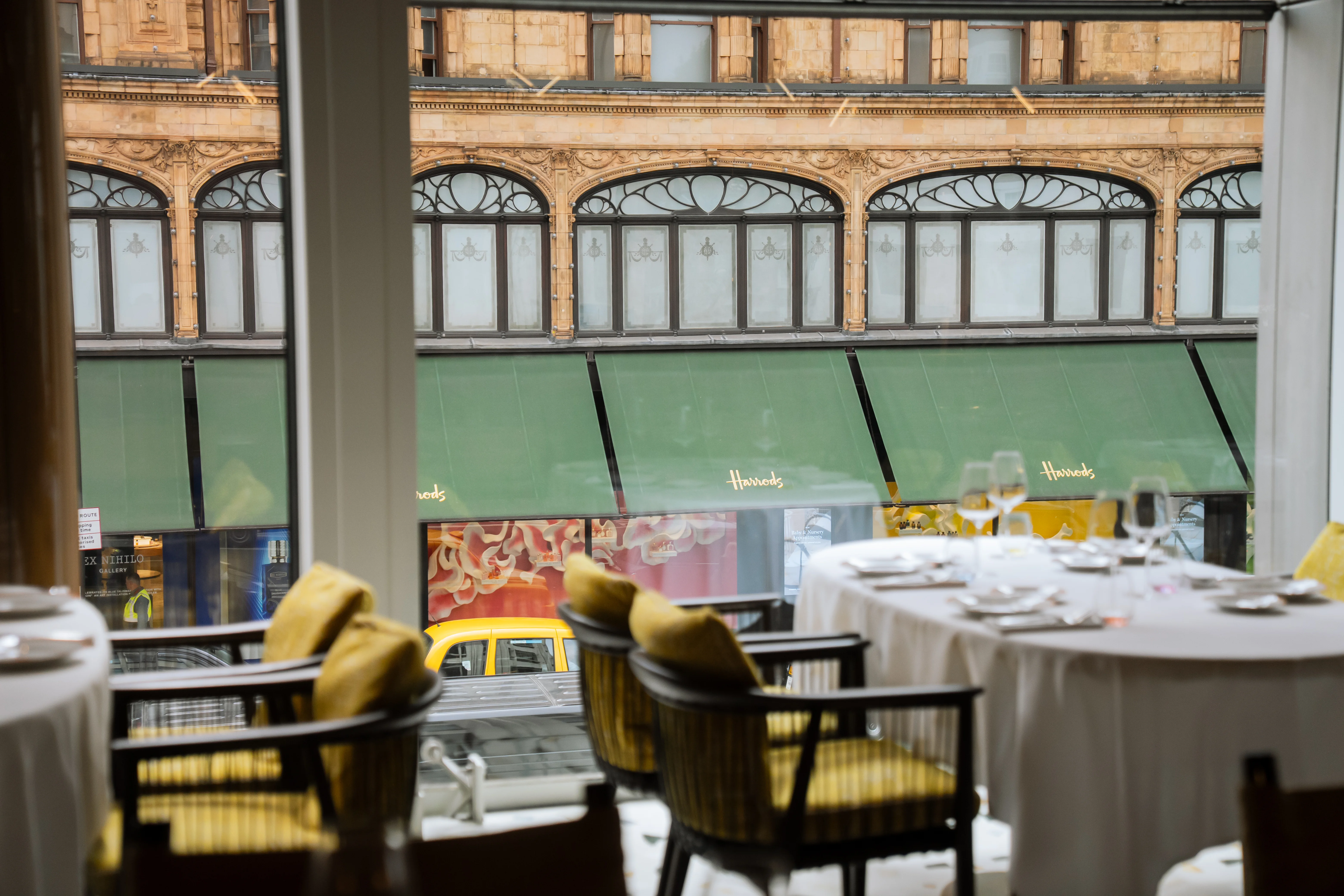 ALBA London's dining room, four minutes from Hyde Park's south side