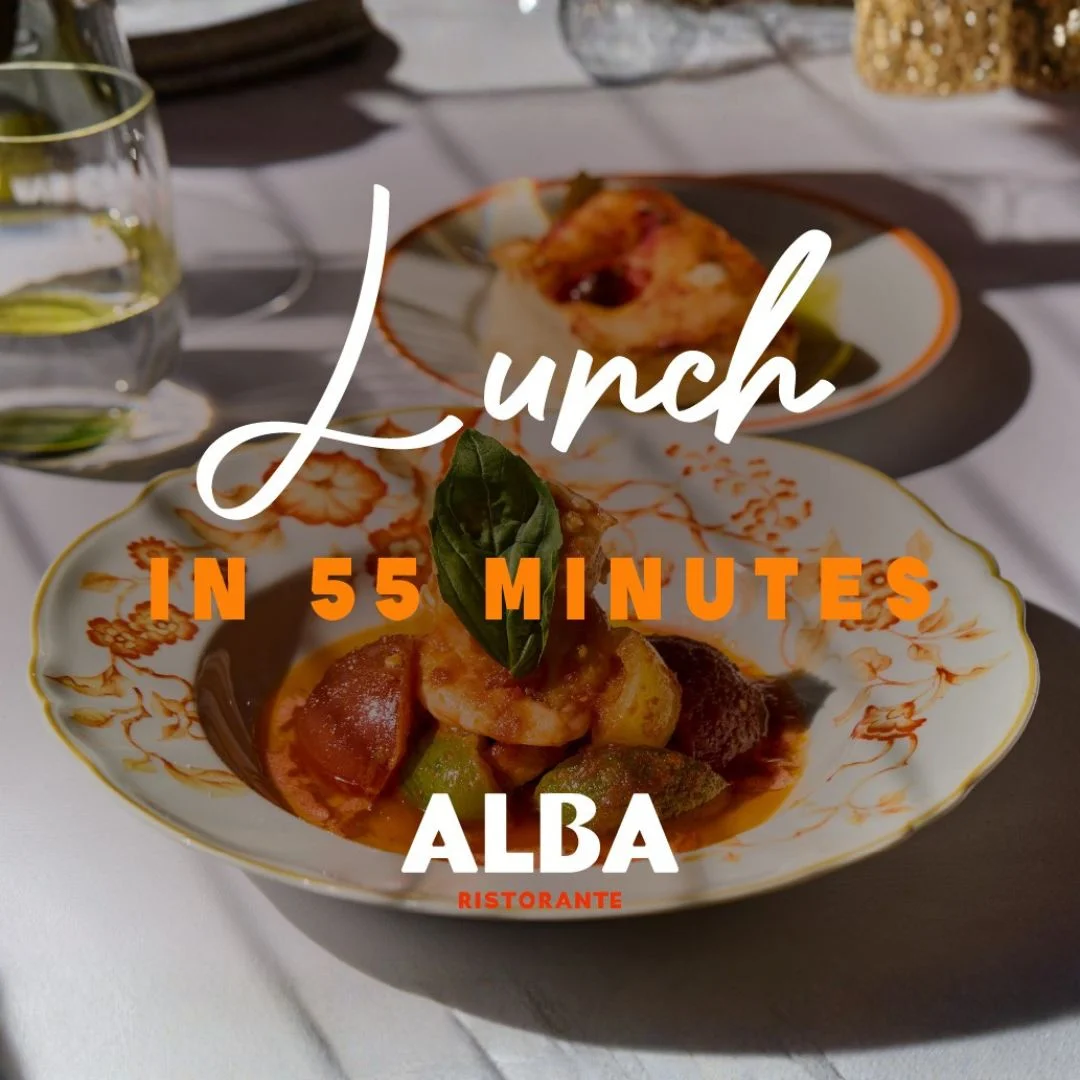 A set lunch course at ALBA London in Knightsbridge
