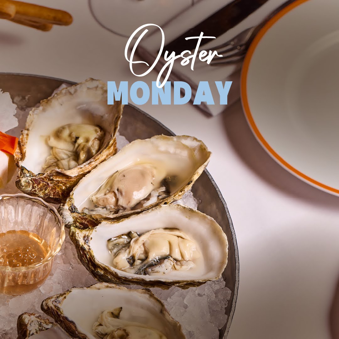 Oysters and Prosecco at ALBA, Italian restaurant in Knightsbridge