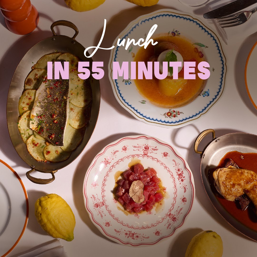 Set lunch dishes at ALBA, Italian restaurant in Knightsbridge