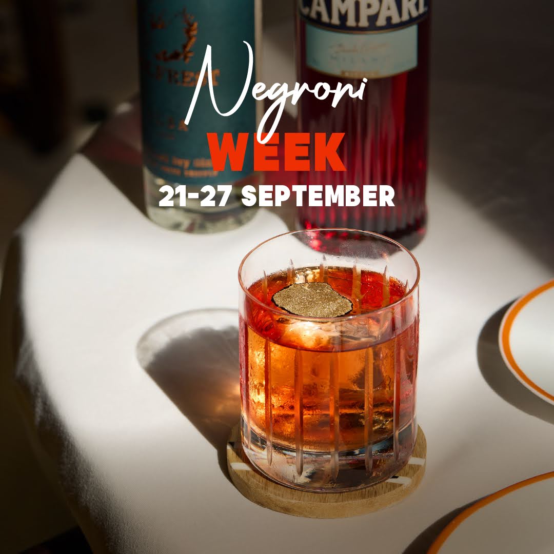 Negroni at ALBA, Italian restaurant in Knightsbridge