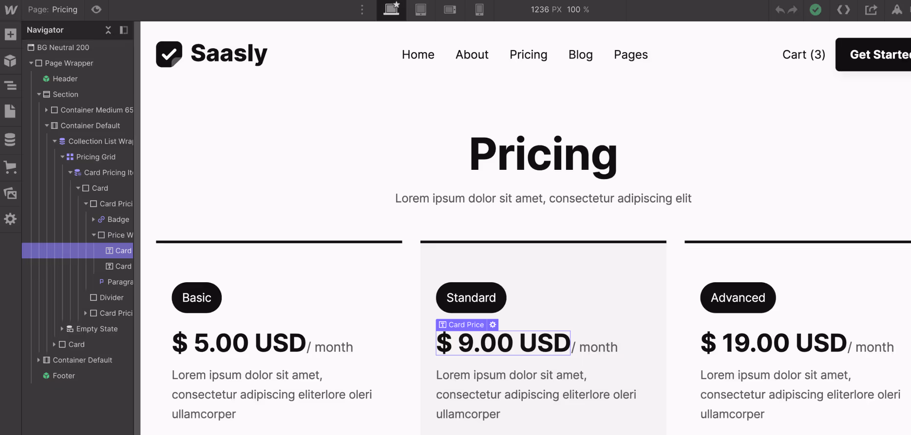 eCommerce Products - Saasly Webflow Template