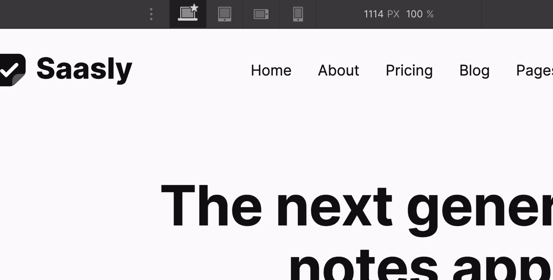 Responsive Design - Saasly Webflow Template
