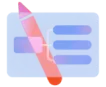 Icône d'un crayon rose superposé sur un schéma d'organigramme, symbolisant l'édition ou la création de flux de travail.