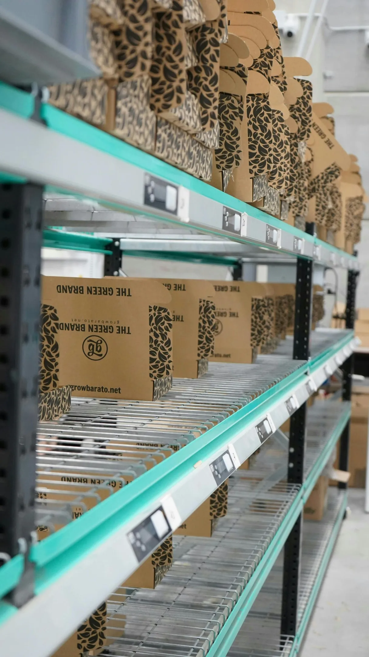 Organized small business workspace with efficient inventory storage and streamlined logistics operations.
