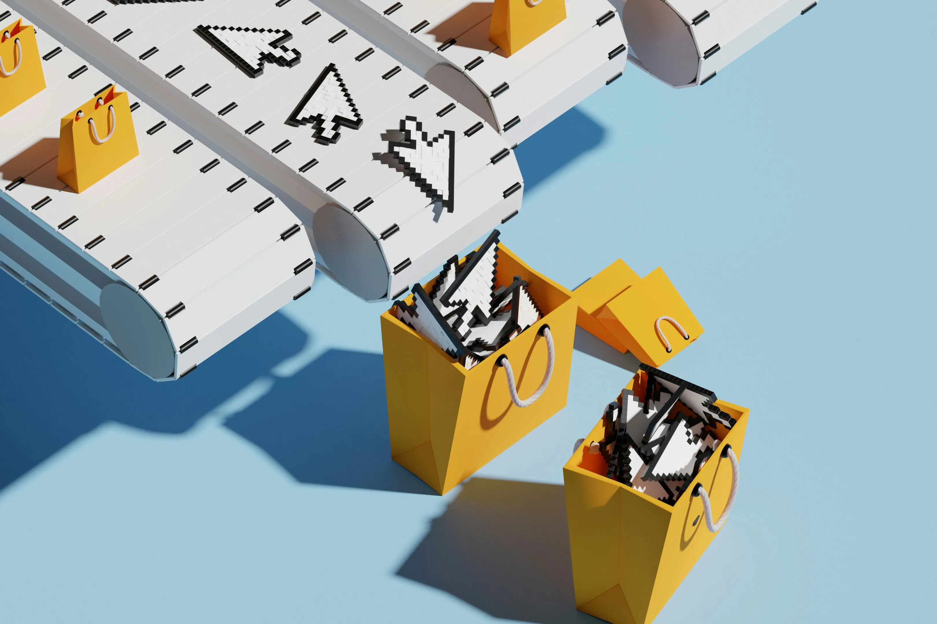 Visual showing real-time inventory synchronization across multiple online sales channels to ensure accurate stock levels during Black Friday deals."