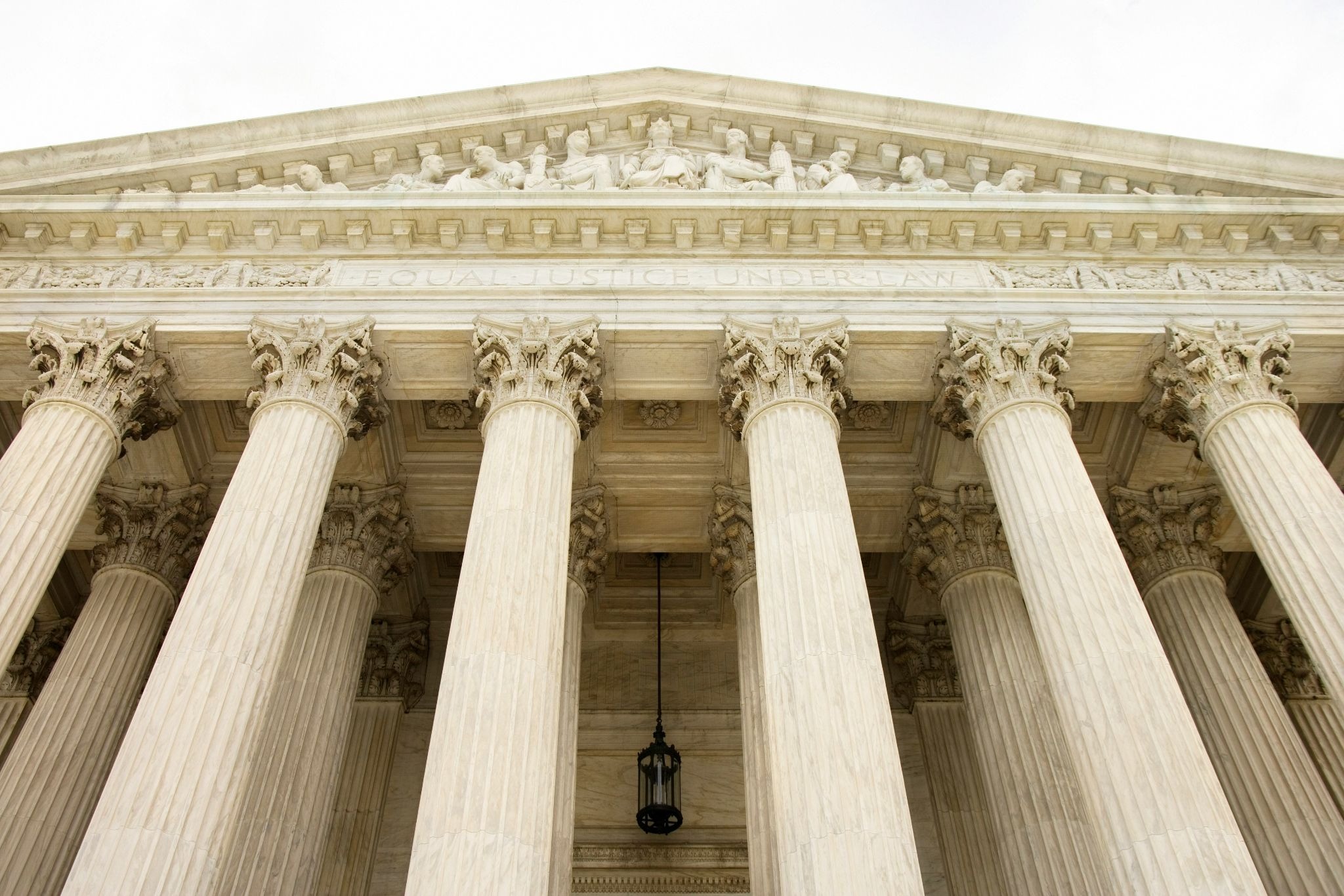 Exterior columns of the U.S. Supreme Court building, where a landmark 2026 ruling struck down Trump tariffs affecting ecommerce brands and importers.