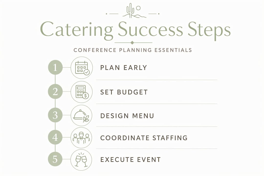 Infographic: step-by-step catering planning timeline