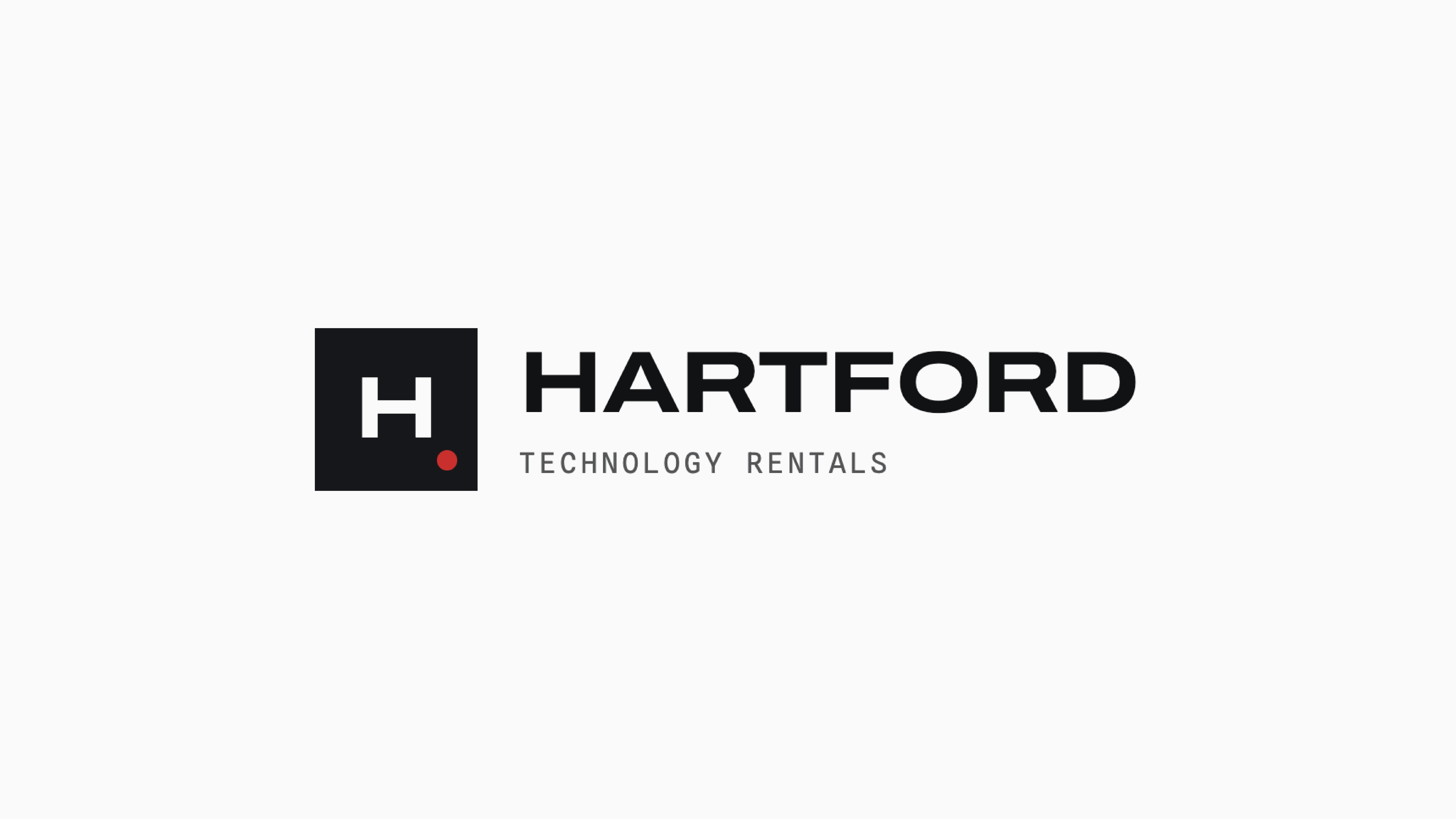 The Hartford Technology Rentals logo in red, white, and blue