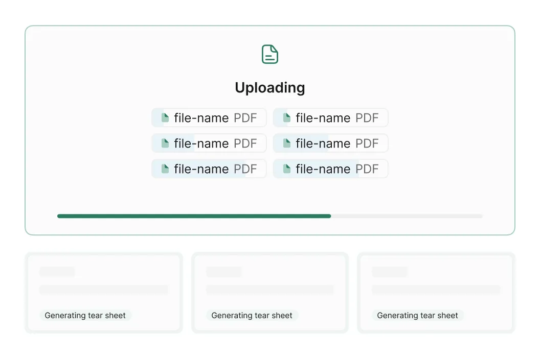 A screenshot of the uploading screen.