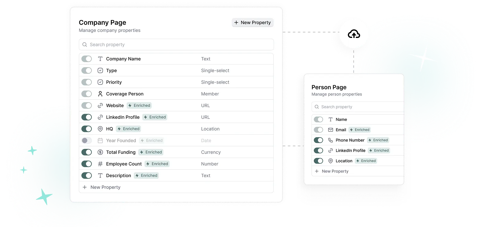 A group of text messages on a green background.