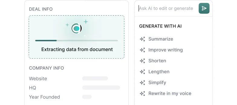A screenshot of a company's email list.