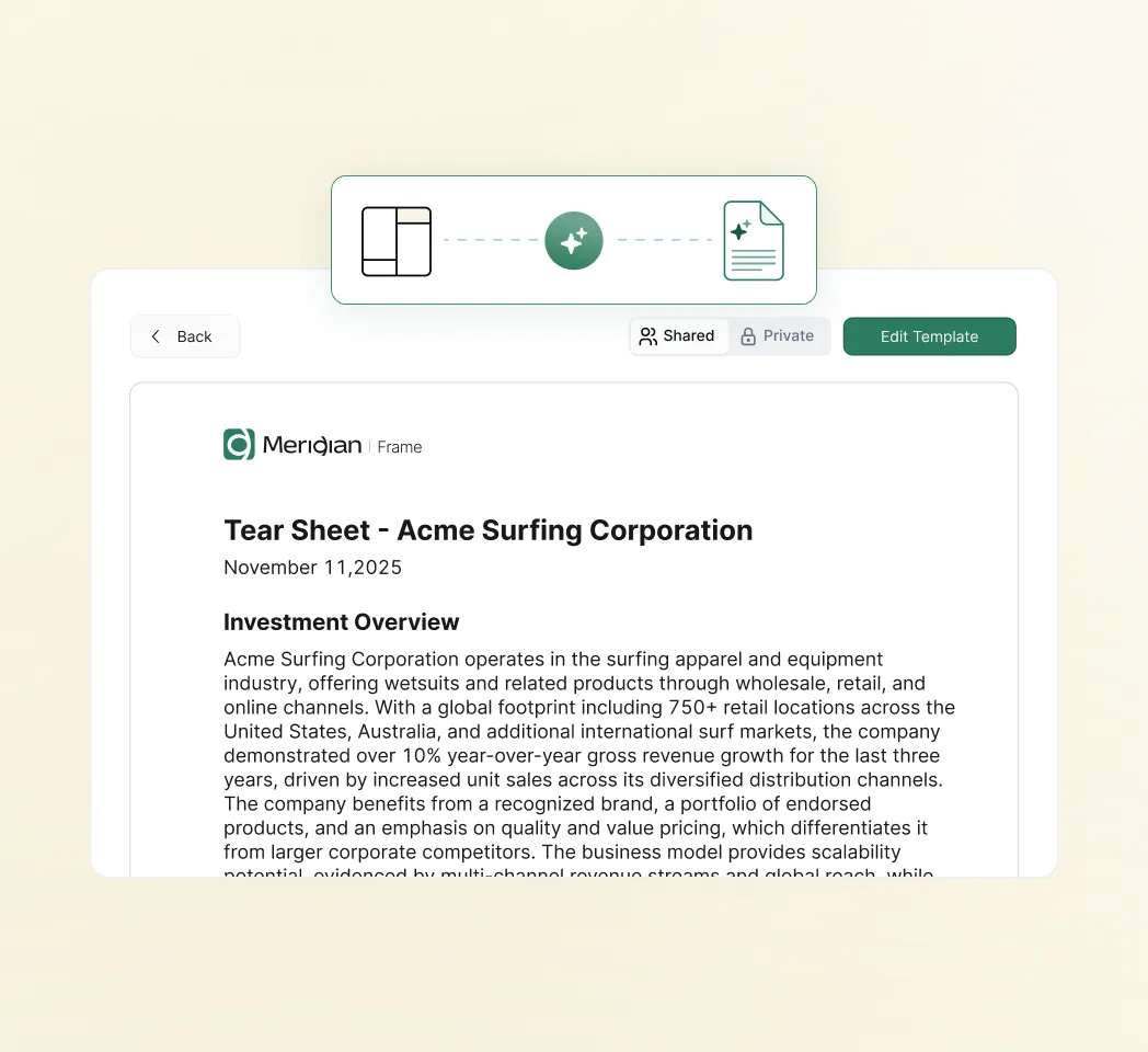 A computer screen showing a company page.