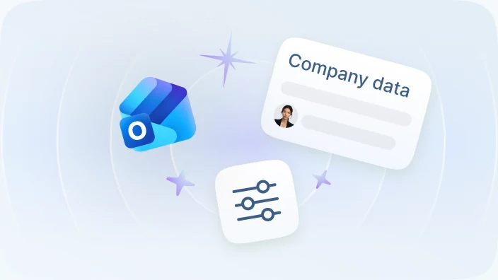 Customizable Meridian setup with Outlook sync, company data and configurable settings