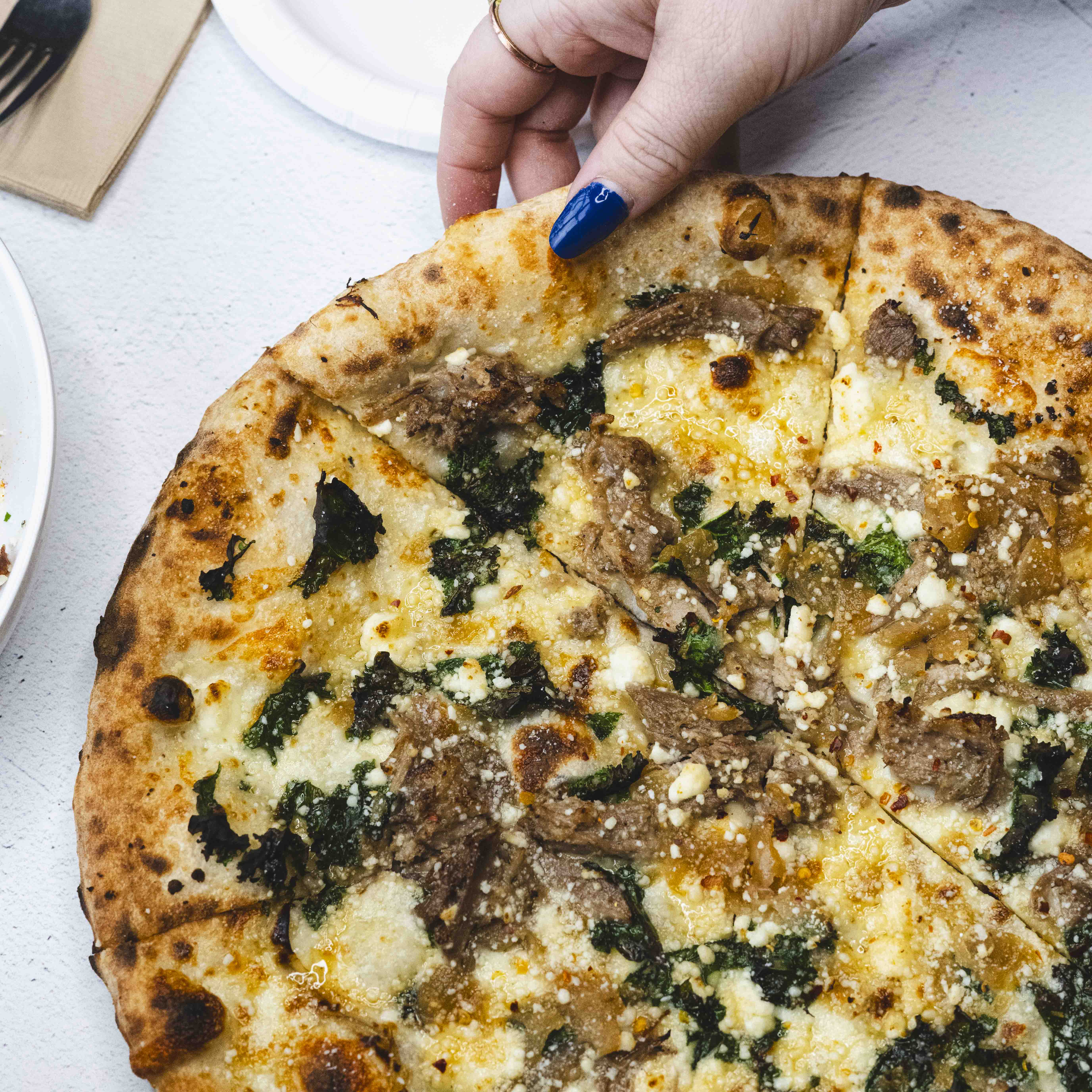 Apple Cider Pork Pizza