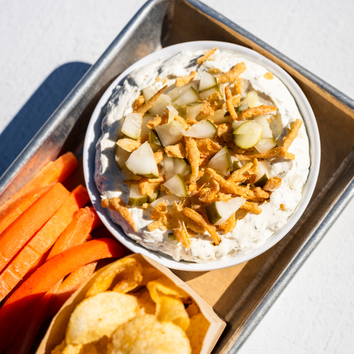 creamy dill pickle dip