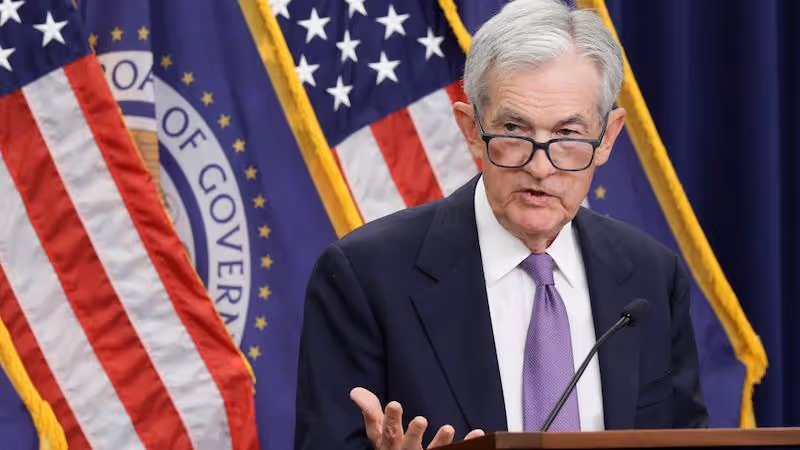 Federal Reserve Chair Jerome Powell speaks during a news conference following a meeting of the Federal Open Market Committee at the Federal Reserve on Oct. 29, 2025 in Washington, DC.