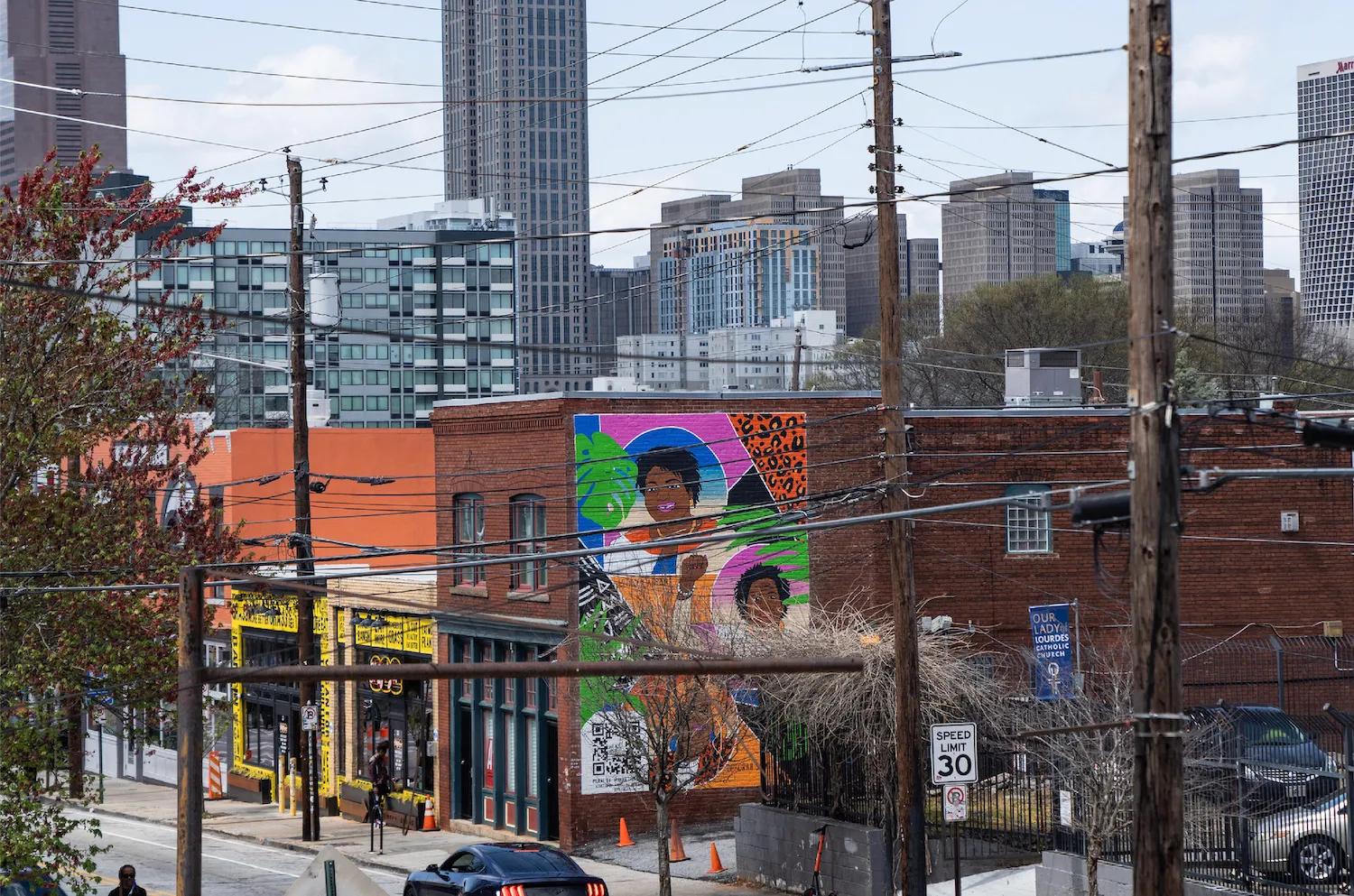 Atlanta skyline from the Local office