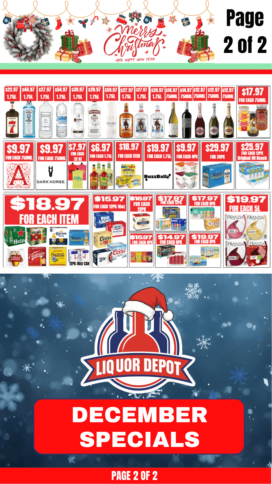 Liquor Depot's May ad specials for great deals on wine, beer and spirits.