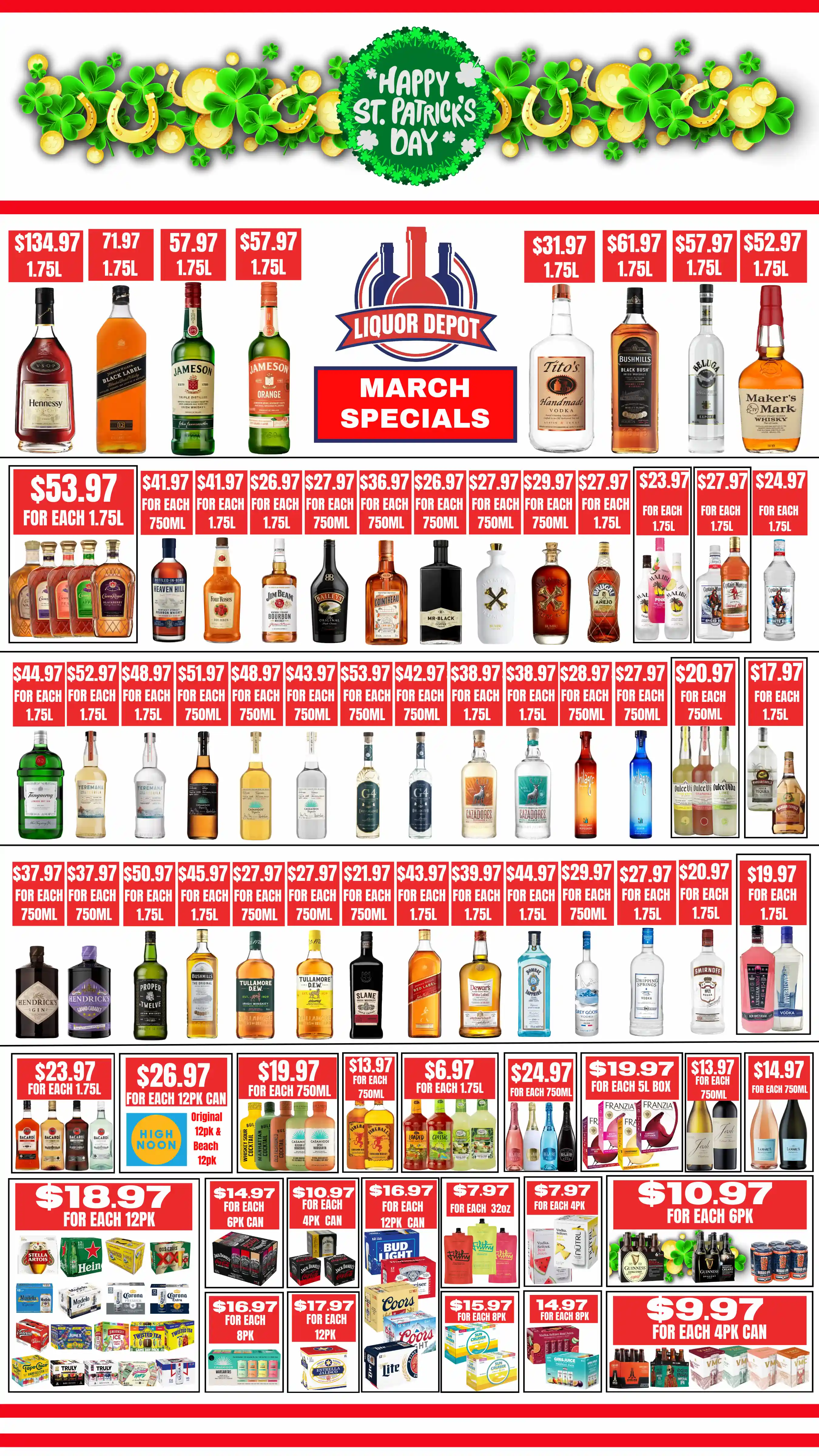 Liquor Depot's February 2026 ad specials for great deals on wine, beer and spirits.