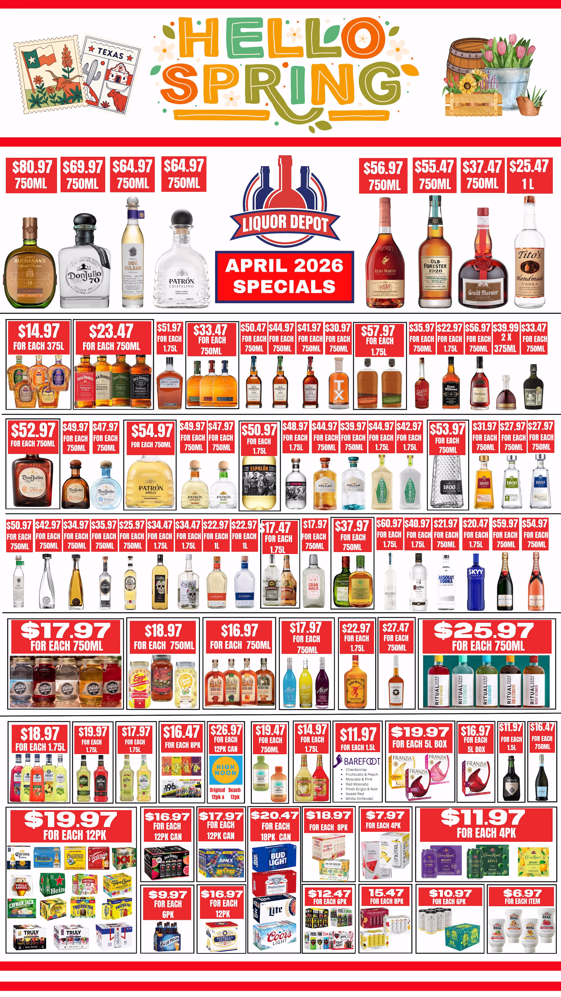 Liquor Depot's February 2026 ad specials for great deals on wine, beer and spirits.