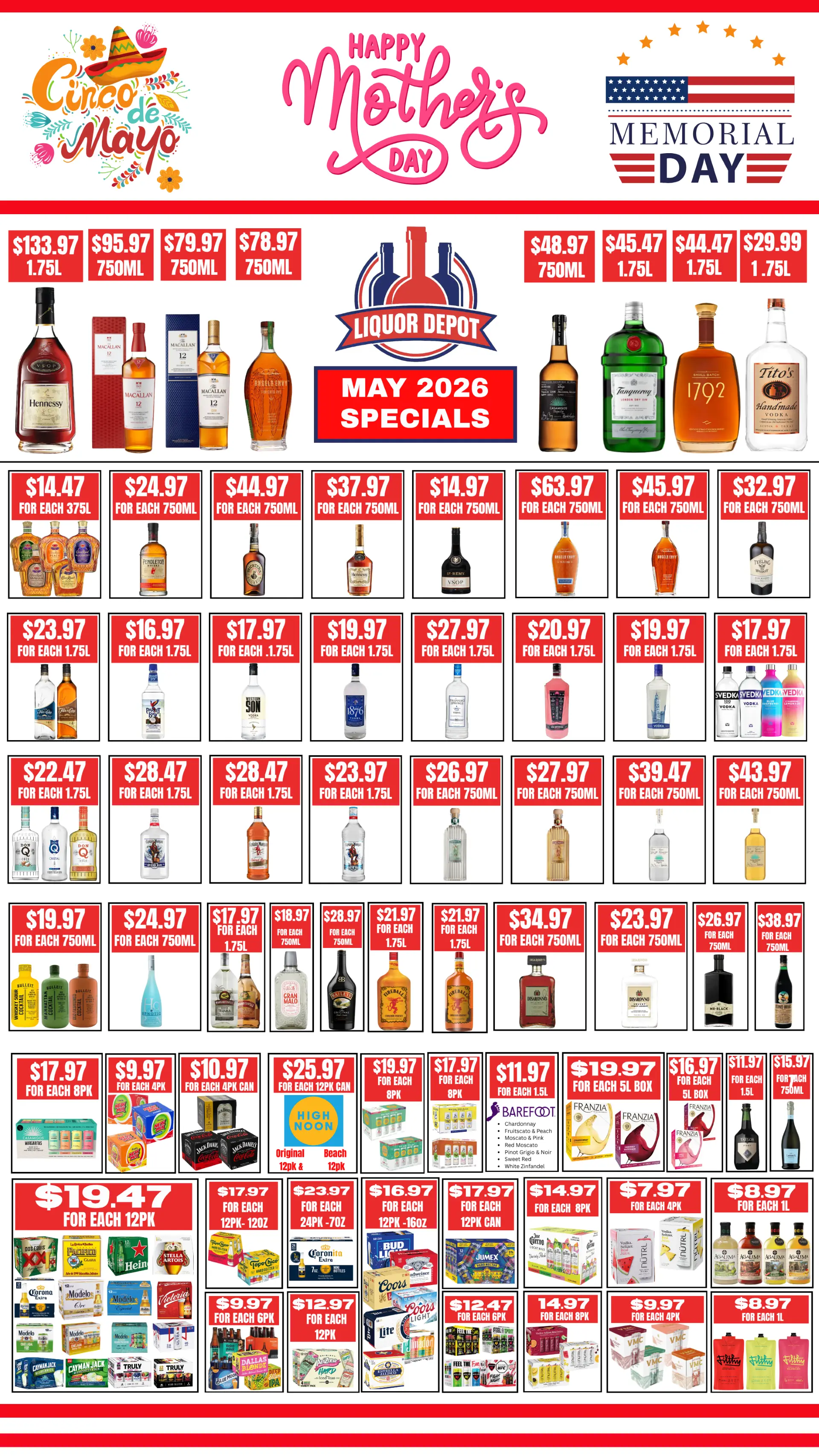 Liquor Depot's February 2026 ad specials for great deals on wine, beer and spirits.
