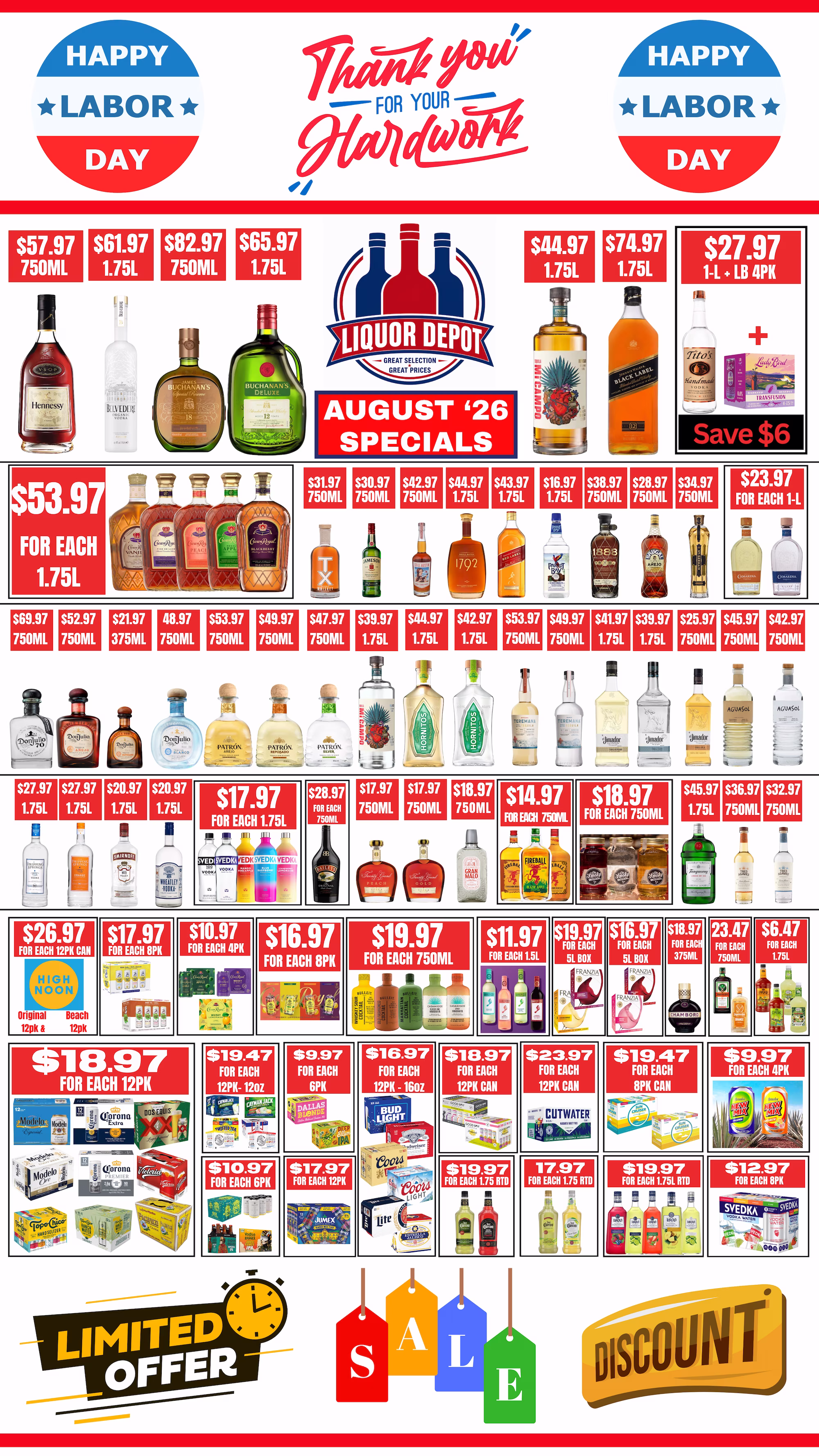 Liquor Depot's February 2026 ad specials for great deals on wine, beer and spirits.