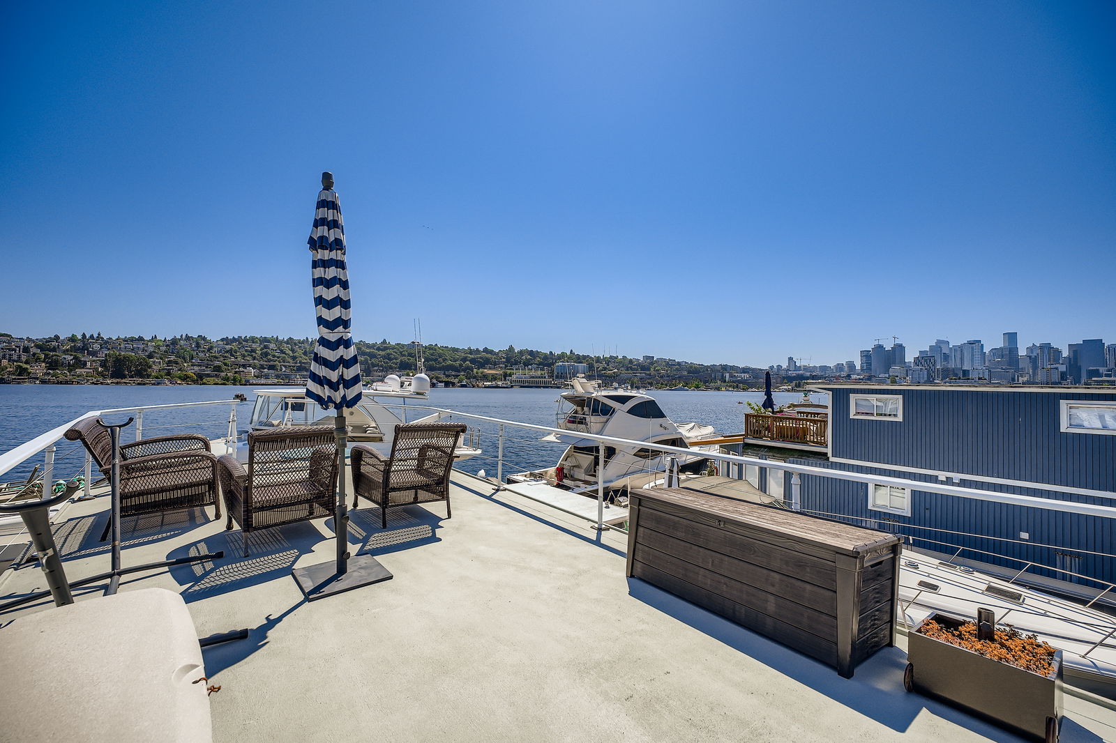 Stunning rooftop deck views