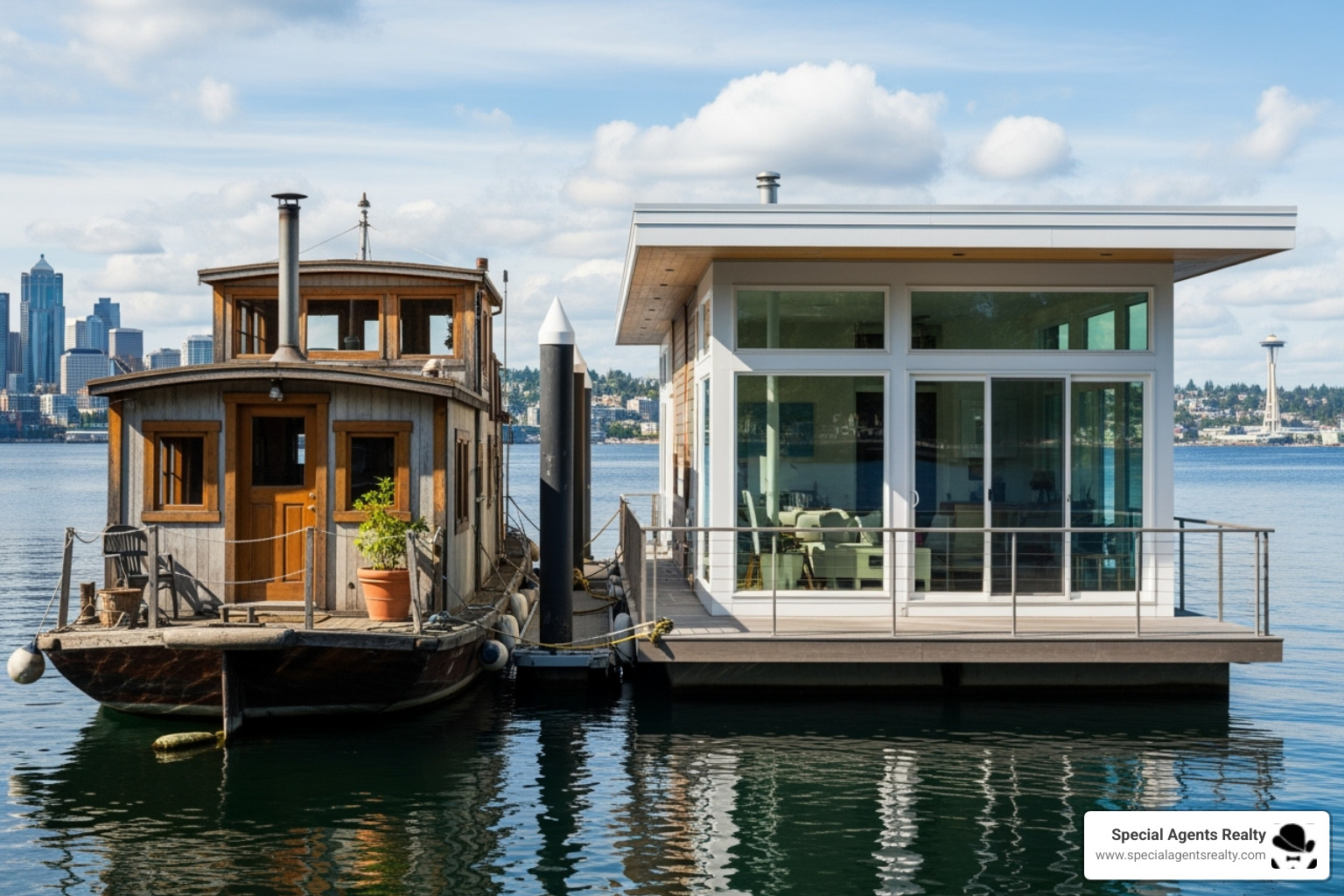 historic, charming houseboat next to a large, modern floating home - seattle floating homes for rent historic, charming houseboat next to a large, modern floating home - seattle floating homes for rent