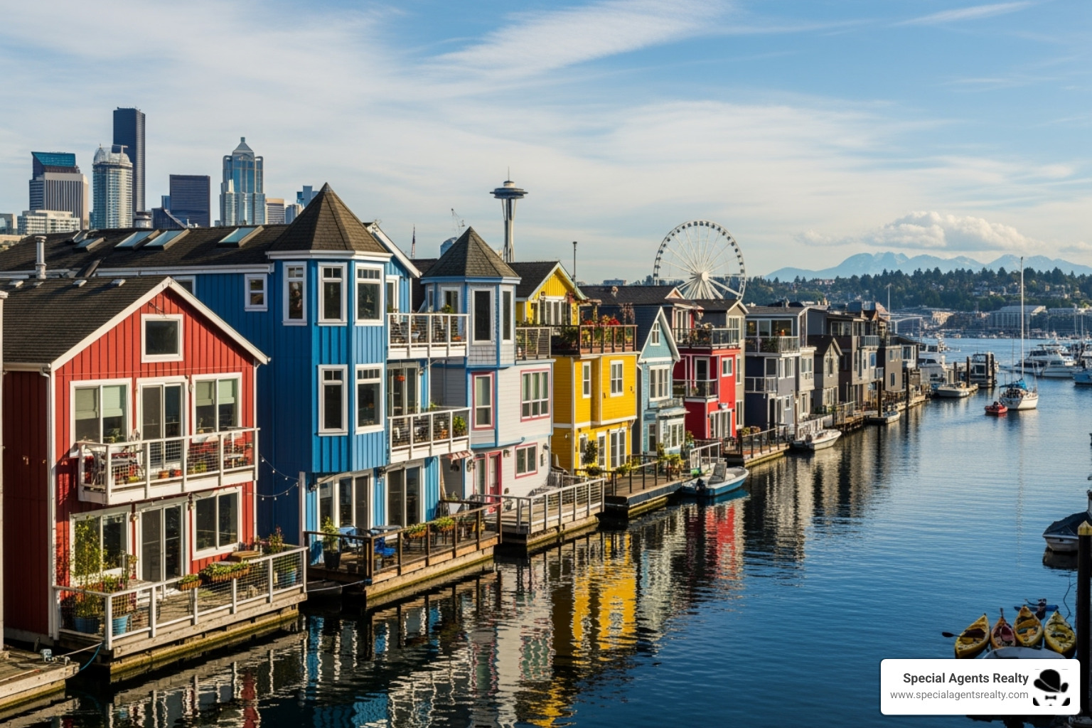 Seattle floating home community - affordable floating homes