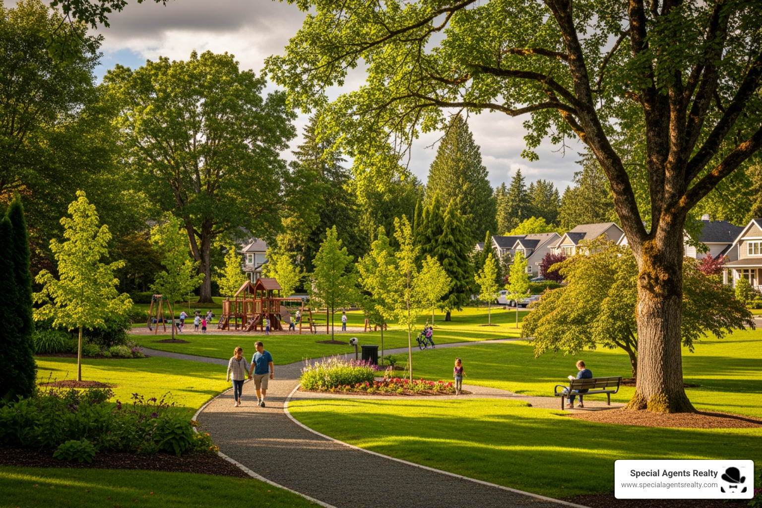 Scenic park in an Auburn neighborhood - homes for sale in auburn wa