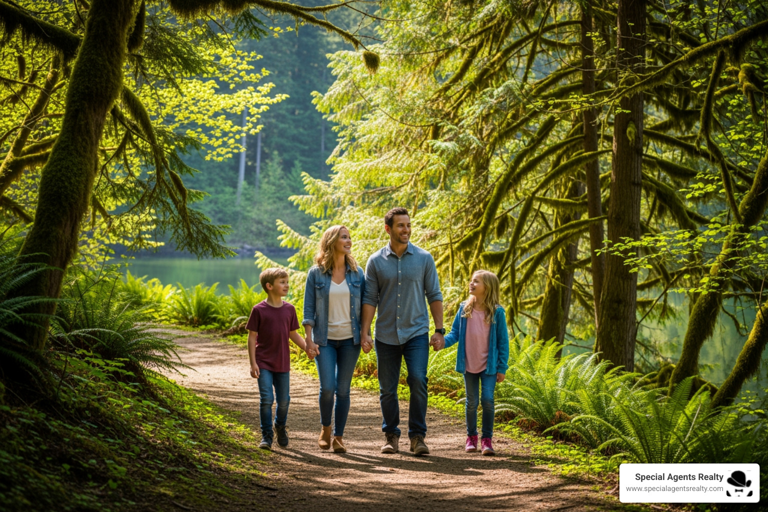 family enjoying Carkeek Park - family homes for sale in crown hill wa