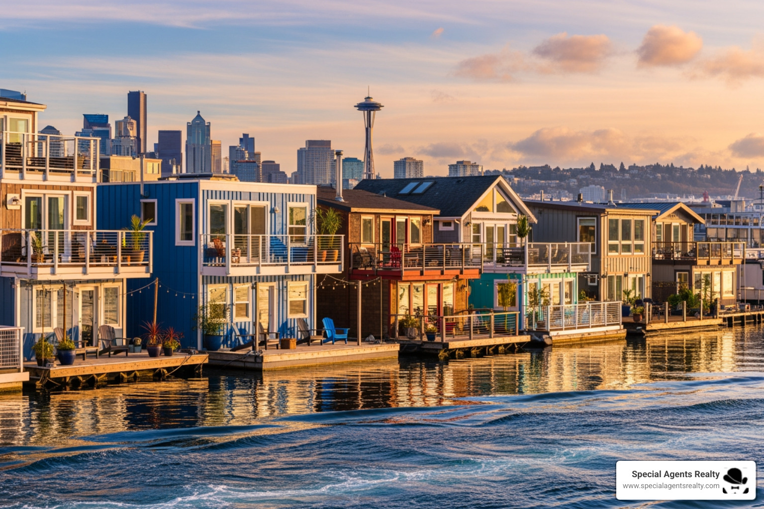 Infographic showing the differences between Seattle houseboats and floating homes, including typical locations (recreational marinas vs. designated docks), moorage types (rental vs. owned slips), utility connections (holding tanks vs. city sewer), size ranges (under 800 sq ft vs. over 800 sq ft), and median prices ($400K vs. $1M) - Find me real estate agencies that manage Seattle floating homes for rent. Infographic showing the differences between Seattle houseboats and floating homes, including typical locations (recreational marinas vs. designated docks), moorage types (rental vs. owned slips), utility connections (holding tanks vs. city sewer), size ranges (under 800 sq ft vs. over 800 sq ft), and median prices ($400K vs. $1M) - Find me real estate agencies that manage Seattle floating homes for rent.