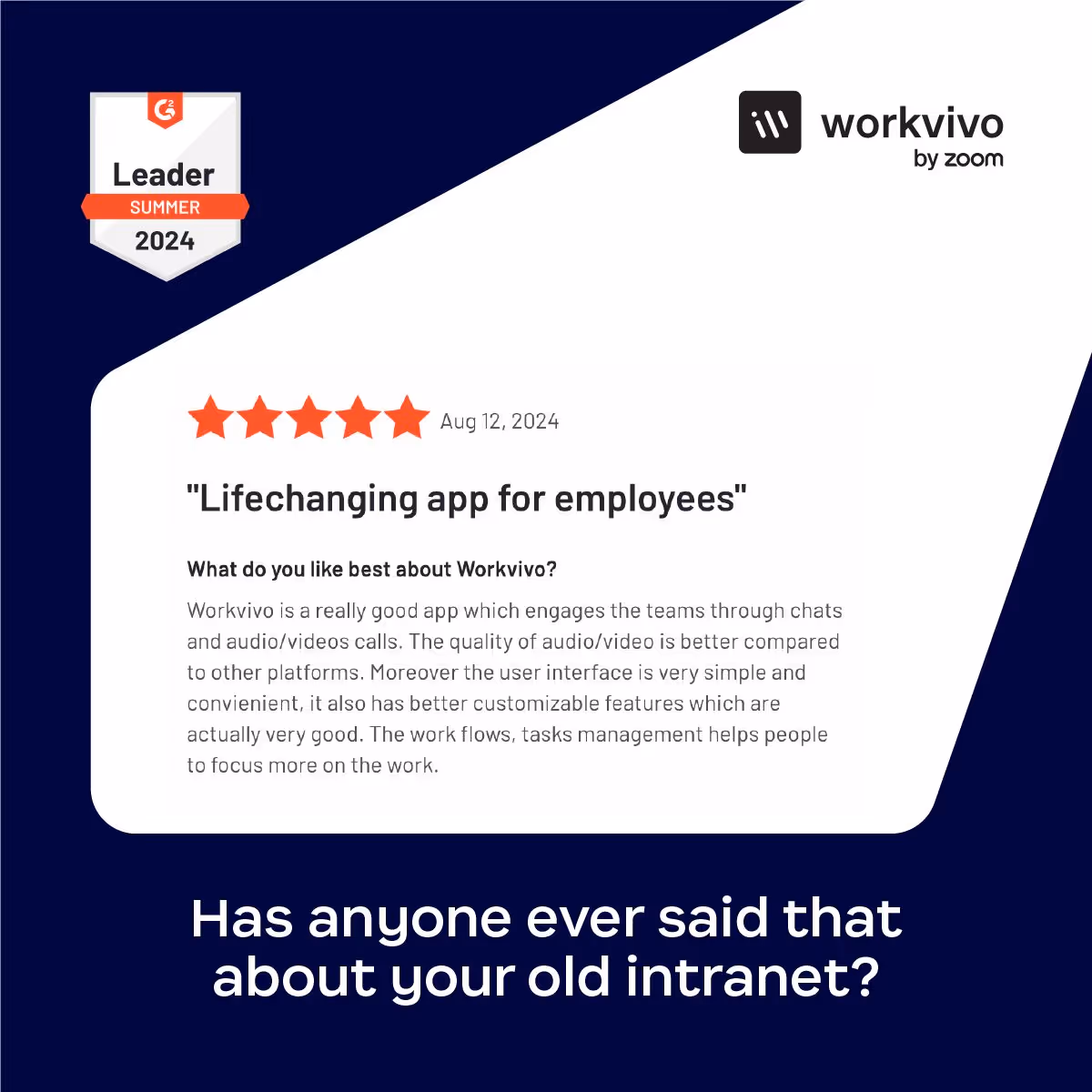 Testimonial Ad Example-Workvivo