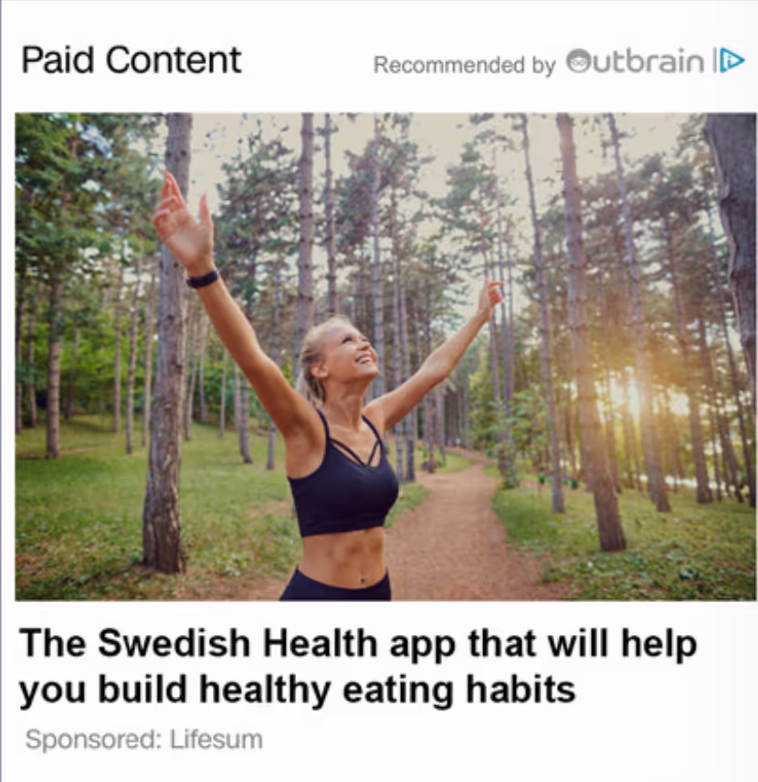 Native Ad Example-Lifesum