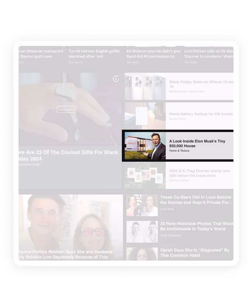 Native Ad Example-Home& Texture