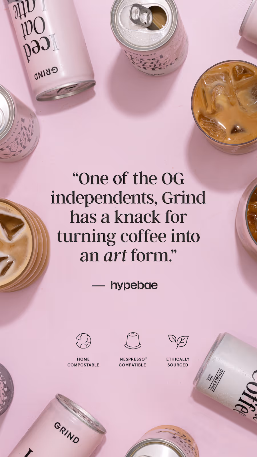 Instagram ad template: User review ad example