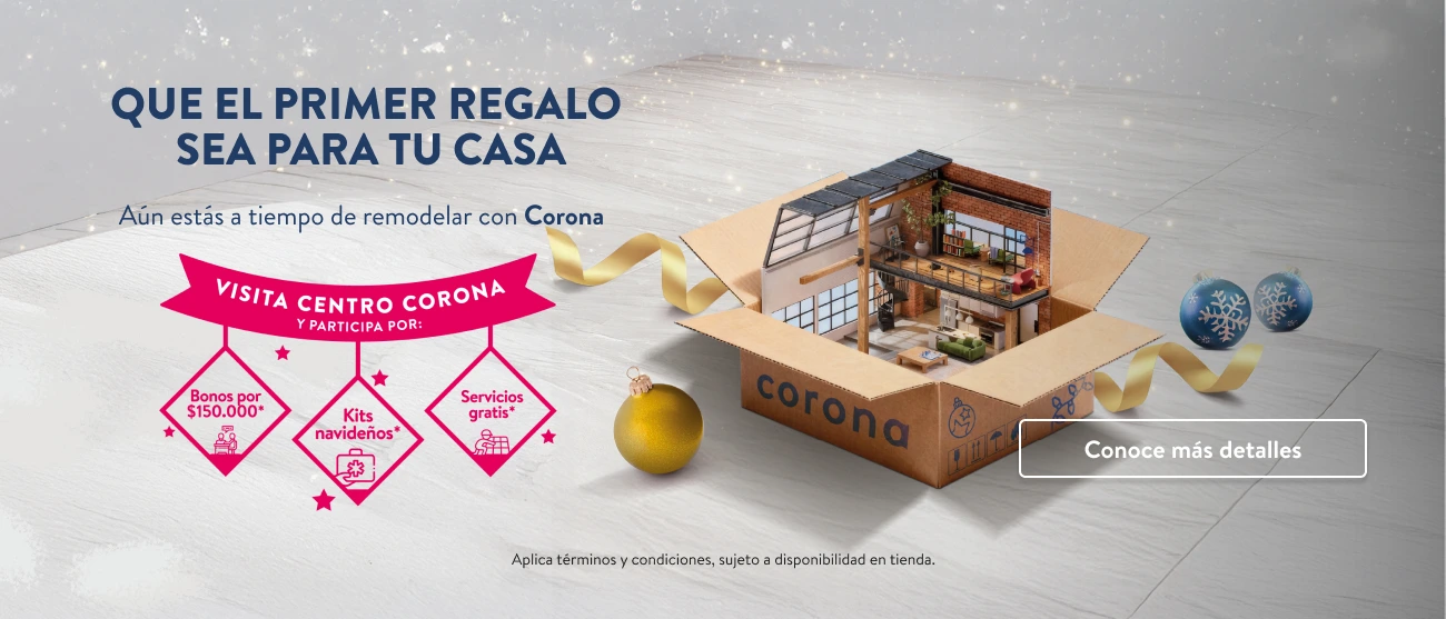 banner principal de centro corona que muestra a los expertos en transformar tus espacios