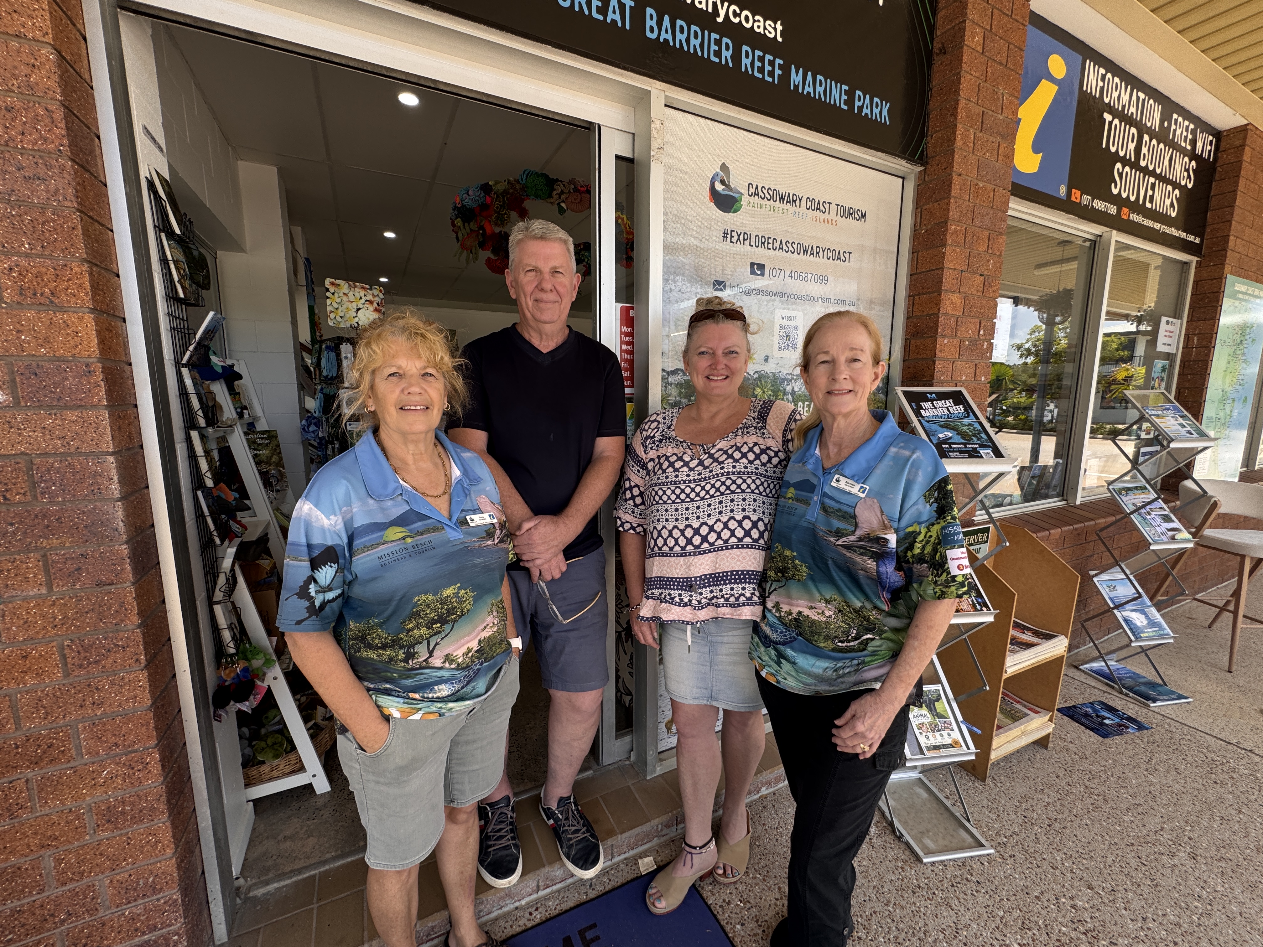 Inside Mission Beach Visitor information Centre 