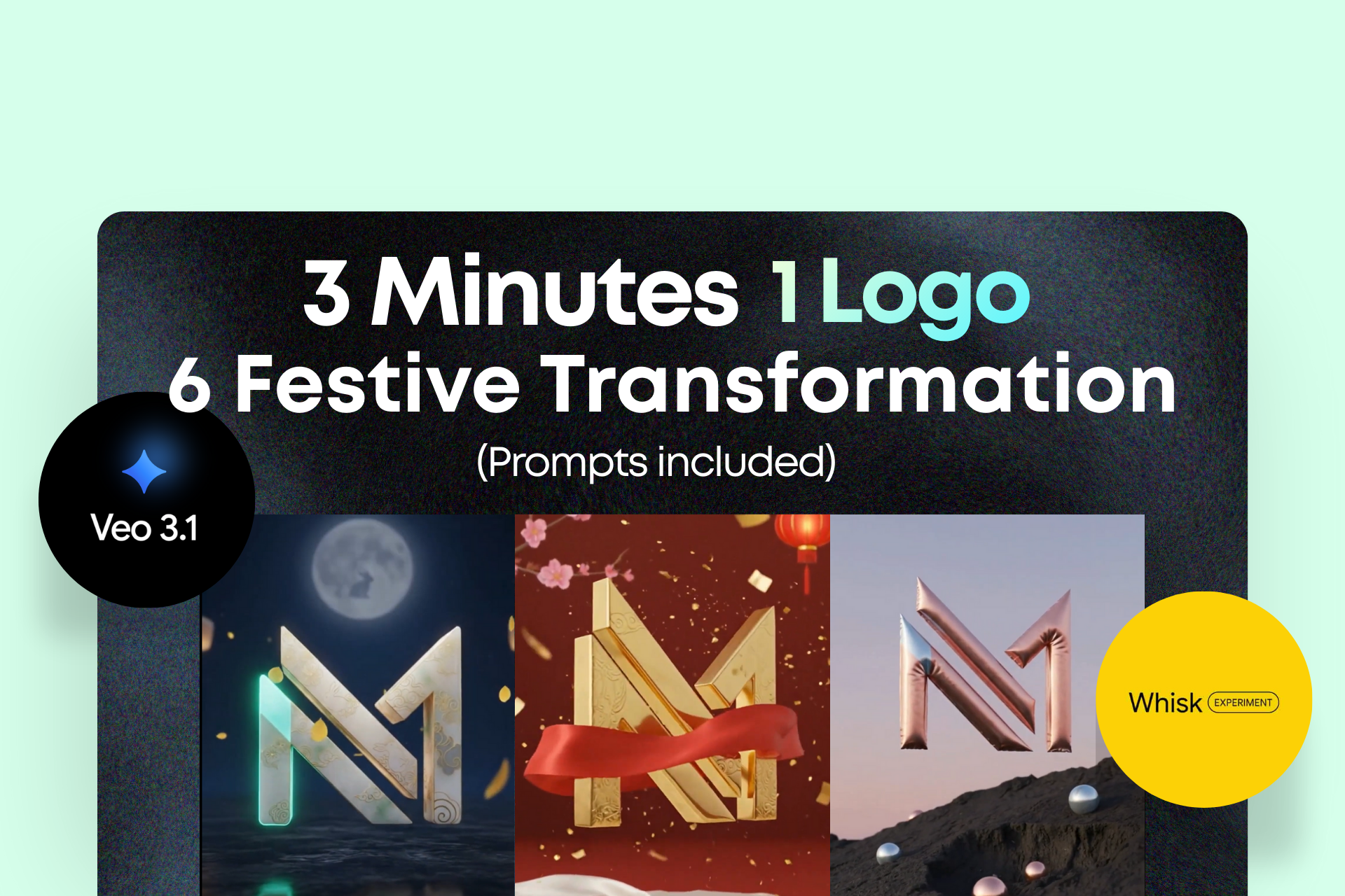 ⚡ Redesigning Your Logo Every Holiday? Use AI to Swap Materials in 3 Minutes