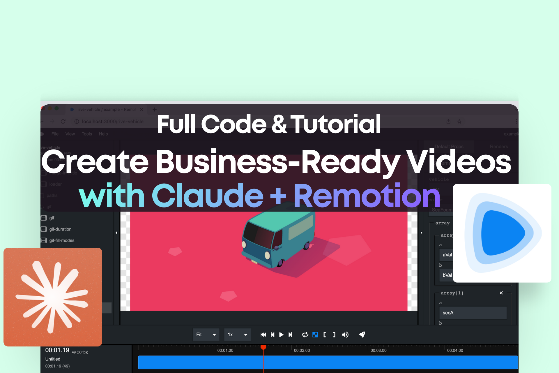 Create Business-Ready Videos with Claude + Remotion: Full Code & Tutorial